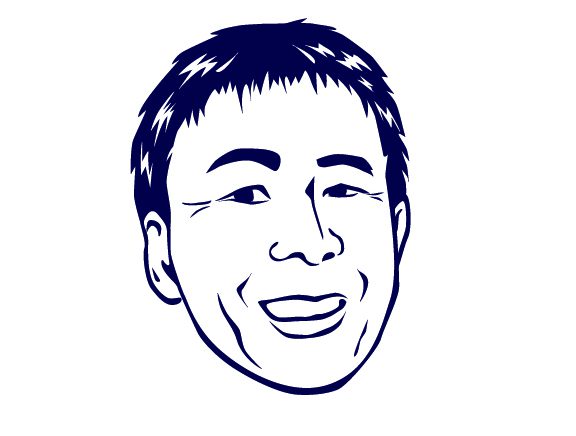 菅原一明南幌土建社長のイラスト